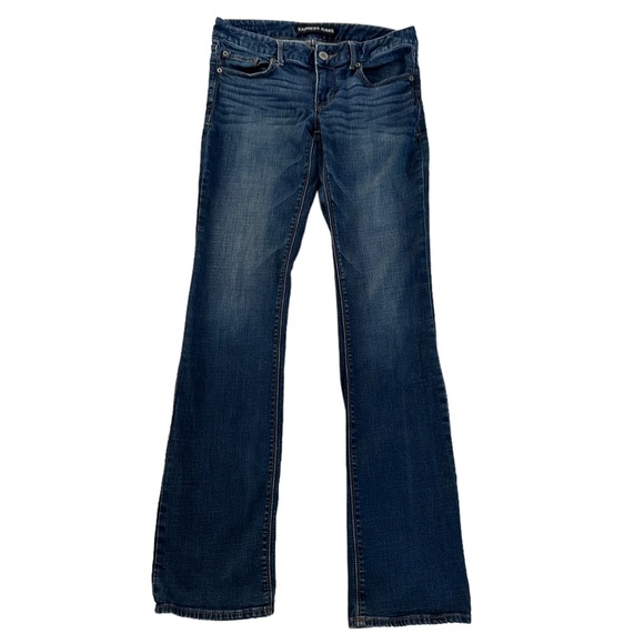 Express Barely Boot Low Rise Jeans Size 4R - Picture 2 of 16